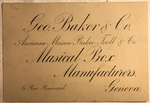 Primera imagen del registro Publicidad de Geo Bakers & Co. Constancia de compra en reverso.