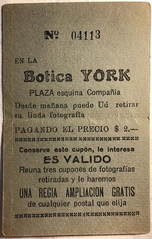 Primera imagen del registro Cupón Botica York