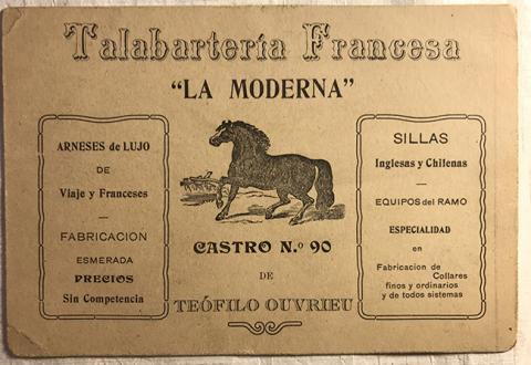 Primera imagen del registro Talabartería Francesa: La Moderna