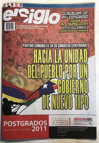 Primera imagen del registro Diario El Siglo del 10 al 16 de diciembre de 2010