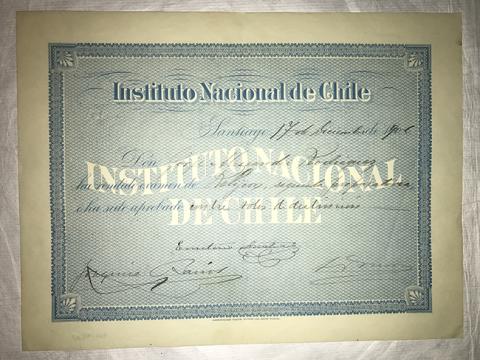 Primera imagen del registro Diploma de Rendición de examen de Religión de Segunda de Preparatoria de Jorge Alessandri Rodríguez