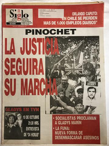Primera imagen del registro Diario El Siglo del 8 al 14 de octubre de 1999