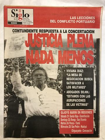 Primera imagen del registro Diario El Siglo del 20 al 26 de agosto de 1999