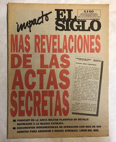 Primera imagen del registro Diario El Siglo del 15 al 21 de julio de 1990
