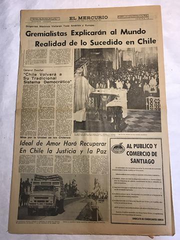 Primera imagen del registro Periódico "El Mercurio" 2do cuerpo 17 septiembre 1973