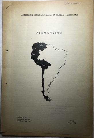 Primera imagen del registro Boletín de la Subregión Andina n° 5 mayo 1975. ALAMANDINO