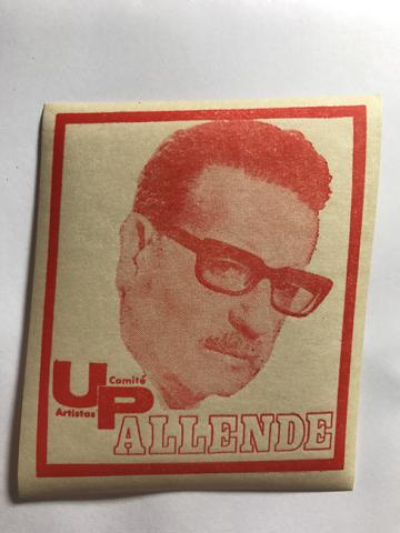 Primera imagen del registro Pegatina de Salvador Allende