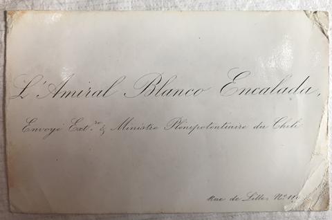 Primera imagen del registro Tarjeta de visita de L'Almiral Blanco Encalada