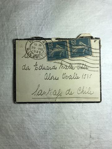 Primera imagen del registro Tarjetas y un sobre de luto para Eduardo Matte Ossa