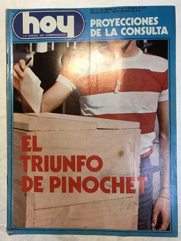 Primera imagen del registro Revista HOY año I n°33 11 enero-17 enero 1978. Proyecciones de la Consulta