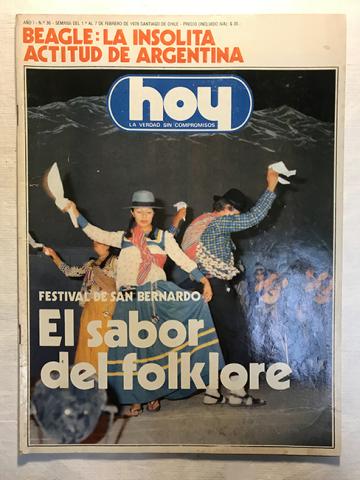 Primera imagen del registro Revista HOY año I n°36. 1 febrero-7 febrero 1978. Beagle: La insólita actitud de Argentina