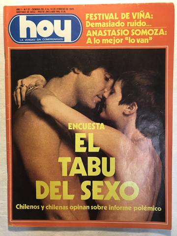 Primera imagen del registro Revista HOY año I n°37. 8 febrero-14 febrero 1978. Encuesta El tabú del Sexo.