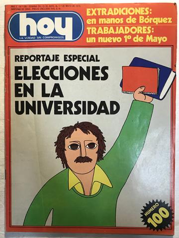 Primera imagen del registro Revista HOY año II n°100. 25 abril-1 mayo 1979. Reportaje especial: Elelcciones en la Universidad