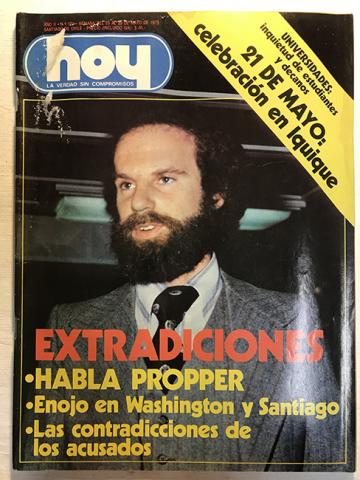 Primera imagen del registro Revista HOY año III n°104. 23 mayo-29 mayo 1979. Extradiciones