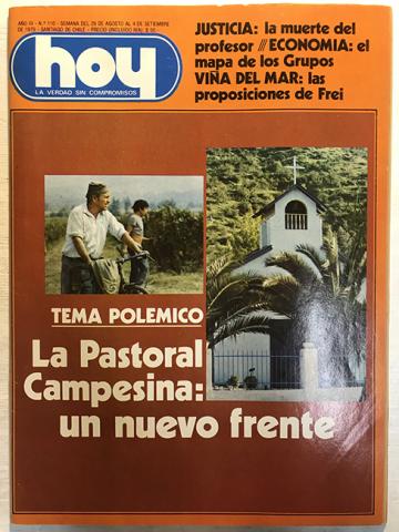 Primera imagen del registro Revista HOY año III n°110. 29 agosto-4 septiembre 1979. Justicia: la muerte del profesor