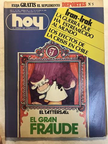 Primera imagen del registro Revista HOY año IV n°167. 1 octubre-7 octubre 1980. El gran Fraude