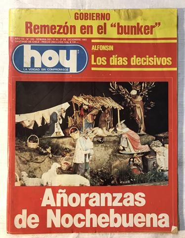 Primera imagen del registro Revista HOY año VII n°335. 21 diciembre-27 diciembre 1983. Añoranzas de Nochebuena