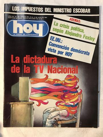 Primera imagen del registro Revista HOY año VIII n°367. 1 agosto-7 agosto 1984. Consumo familiar: Cómo se achicó la canasta