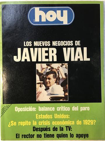 Primera imagen del registro Revista HOY año XI n°534. 12 octubre-18 octubre 1987. Los nuevos negocios de Javier Vial