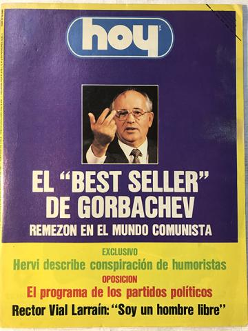 Primera imagen del registro Revista HOY año XI n°540. 23 noviembre-29 noviembre 1987. El "beste seller" de Gorbachev