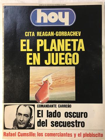 Primera imagen del registro Revista HOY año XI n°542. 7 diciembre-13 diciembre 1987. El Planeta en juego