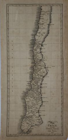 Primera imagen del registro Map of Chile, including Indian Chile: by John Miers, 1825.