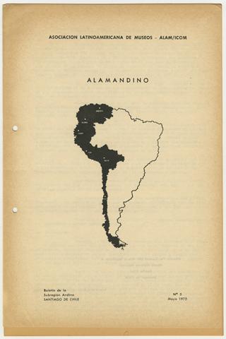 Primera imagen del registro Boletín de la Subregión Andina n° 5 mayo 1975. ALAMANDINO