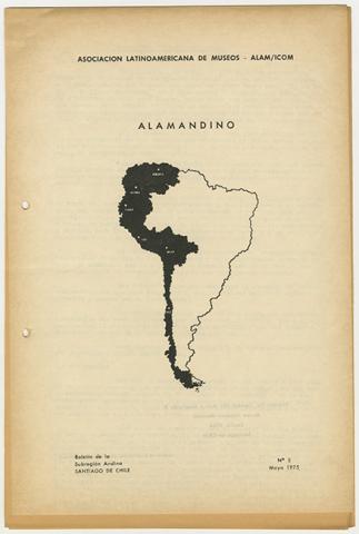 Primera imagen del registro Boletín de la Subregión Andina n° 5 mayo 1975. ALAMANDINO