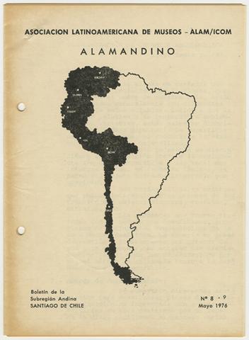 Primera imagen del registro Boletín de la Subregión Andina n° 8-9 Mayo 1976. ALAMANDINO