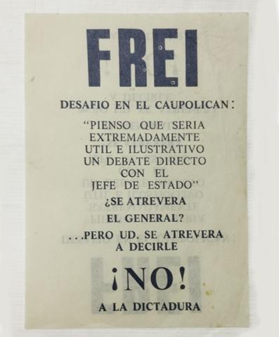 Primera imagen del registro Propaganda Frei, desafío en el Caupolicán.