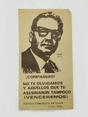 Primera imagen del registro Conmemoración de la muerte de Salvador Allende