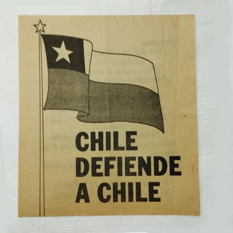 Primera imagen del registro Chile defiende a Chile