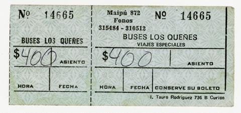 Primera imagen del registro Pasaje Interurbano buses Los Queñes