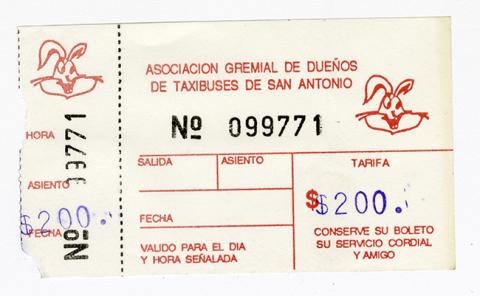 Primera imagen del registro Pasaje Interurbano Asociación gremial de dueños de taxibuses de San Antonio