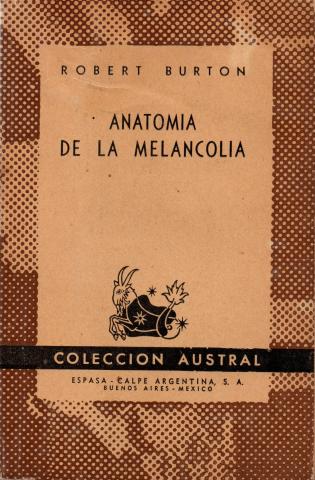 Primera imagen del registro Anatomía de la melancolía