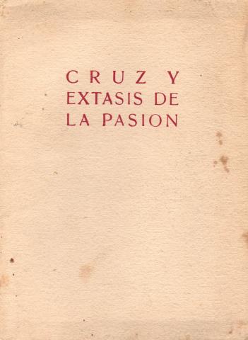 Primera imagen del registro Cruz y éxtasis de la pasión