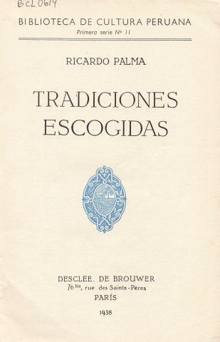 Primera imagen del registro Tradiciones escogidas