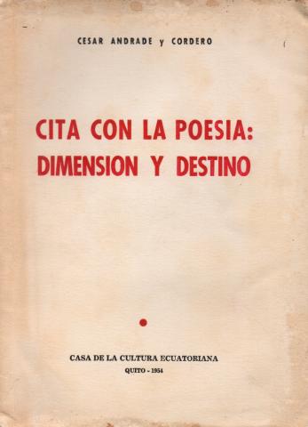 Primera imagen del registro Cita con la poesía: Dimensión y destino