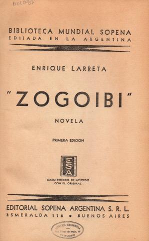 Primera imagen del registro Zogoibi