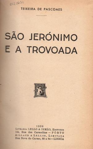 Primera imagen del registro Sao Jerónimo e a Trovoada