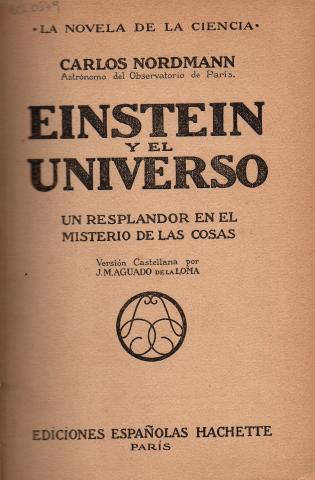 Primera imagen del registro Einstein y el Universo