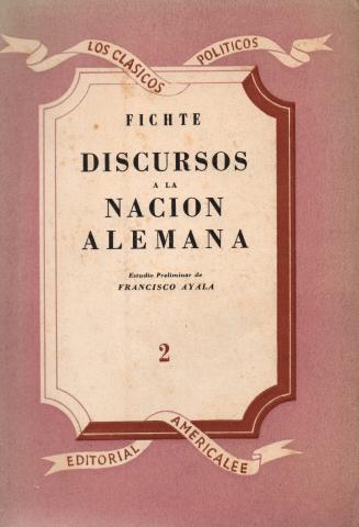 Primera imagen del registro Discursos a la nación alemana