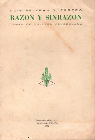 Primera imagen del registro Razón y sinrazón. Temas de cultura venezolana