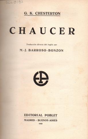 Primera imagen del registro Chaucer