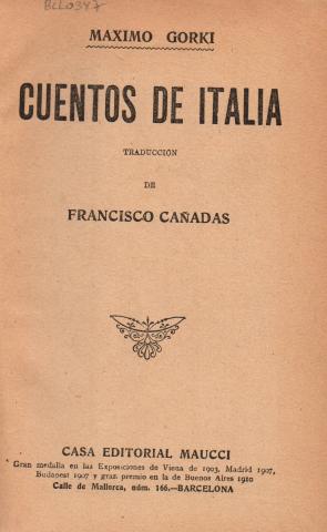 Primera imagen del registro Cuentos de Italia