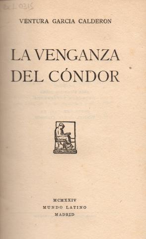 Primera imagen del registro La venganza del Condor