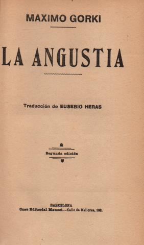 Primera imagen del registro La Angustia