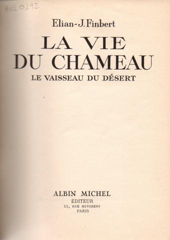 Primera imagen del registro La vie du Chameau