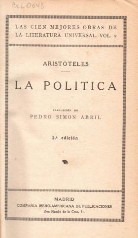 Primera imagen del registro La política