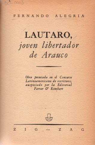 Primera imagen del registro Lautaro, joven libertador de Arauco